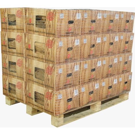 Legna da ardere di ulivo 10kg – 32 scatole – Perfetta per barbecue e forni – Bruciatura lenta e aromatica – Baltpell